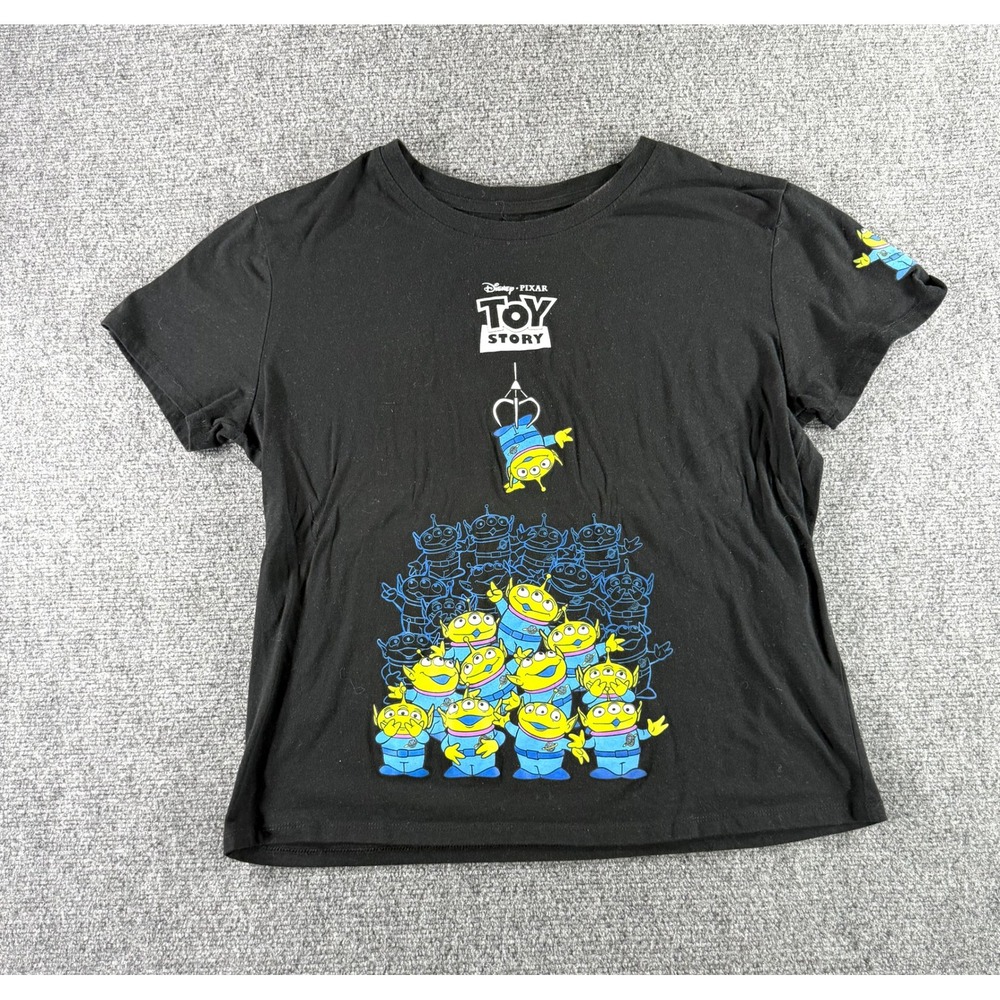 Disney Pixar Toy Story Aliens The Claw Graphic T-Shirt Black Womens XL AB1010